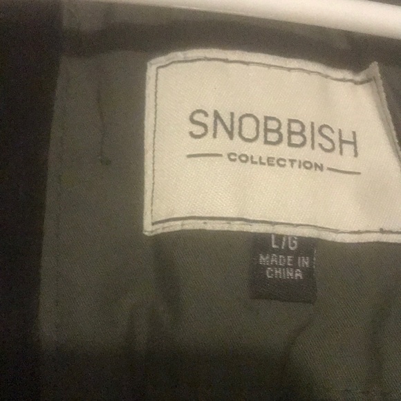 Puffy green jacket with fur around hood - Picture 3 of 5